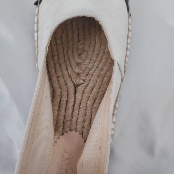 J Crew Made-In-Spain Cap Toe Slingback Espadrilles in Canvas Size 9.5 NWOB - Picture 4 of 7